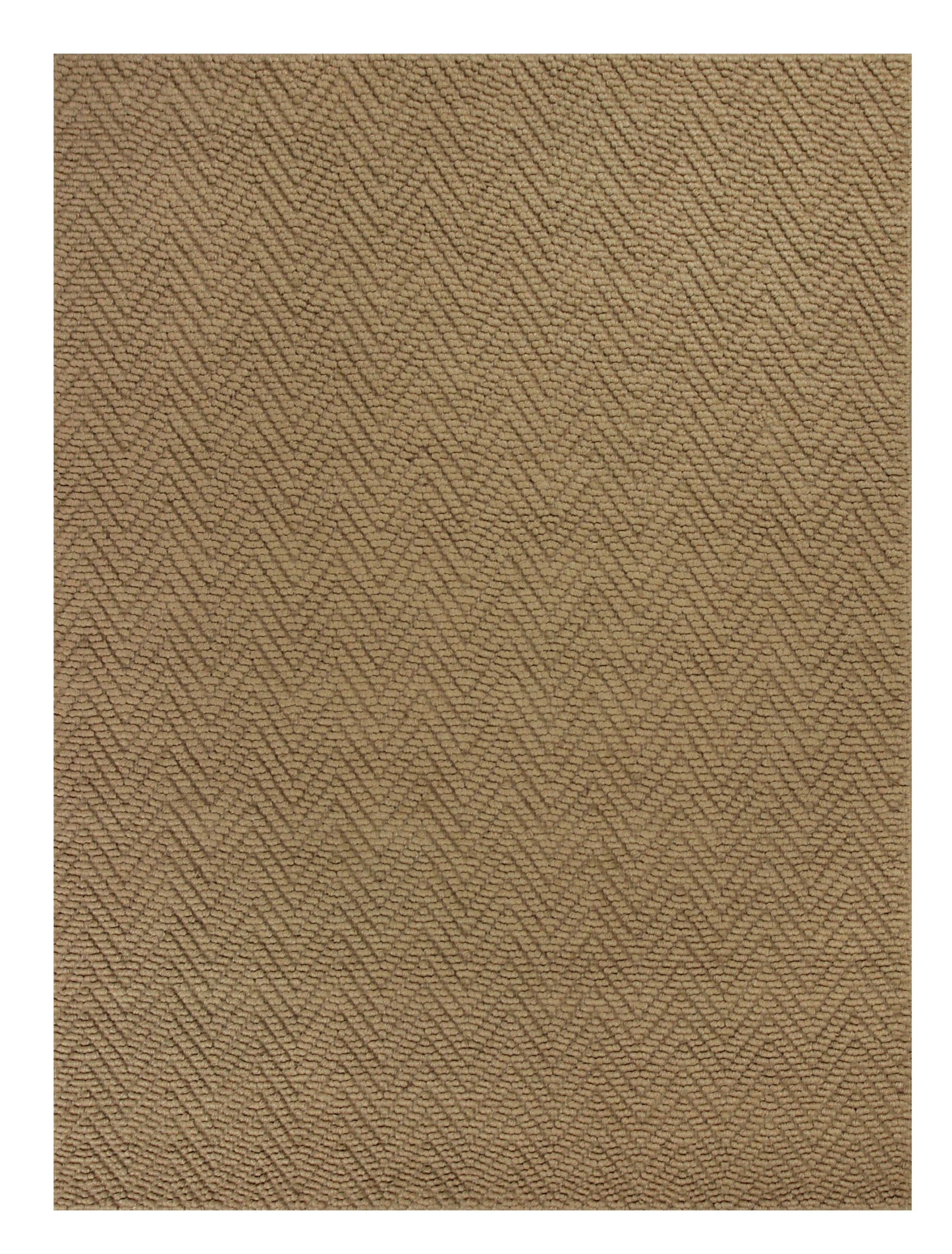 2' X 4' Natural Chevron Hand Woven Area Rug