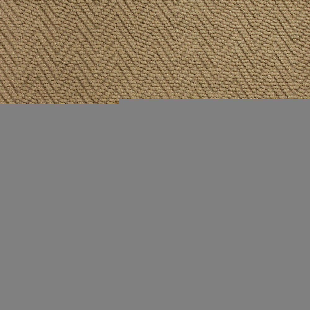 2' X 4' Natural And Brown Jute Chevron Hand Woven Area Rug