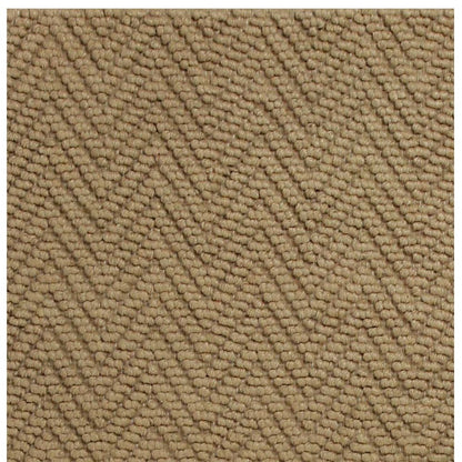 2' X 4' Natural And Brown Jute Chevron Hand Woven Area Rug