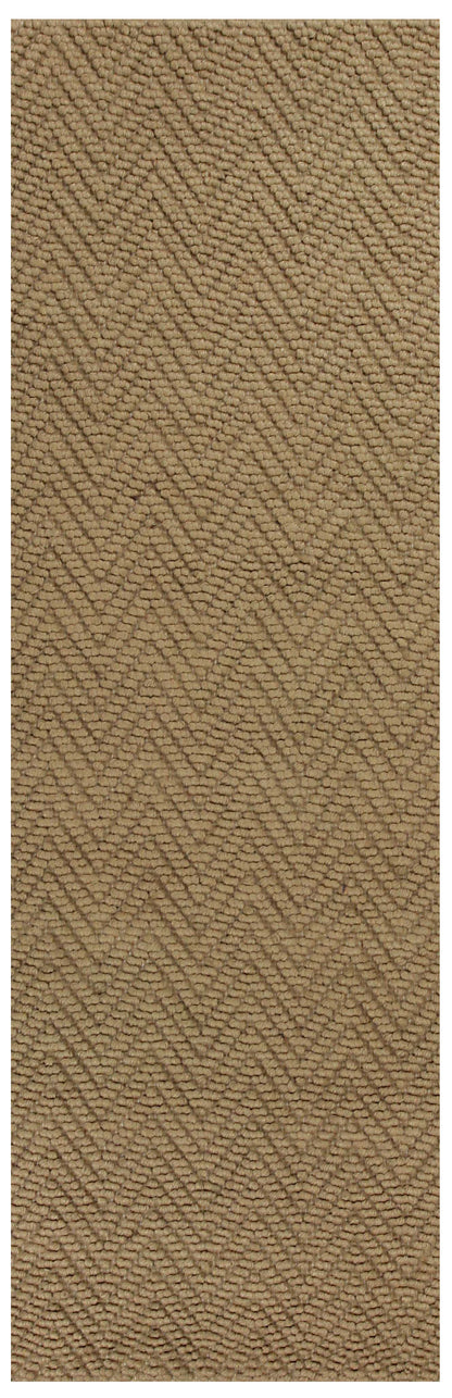 2' X 4' Natural Chevron Hand Woven Area Rug