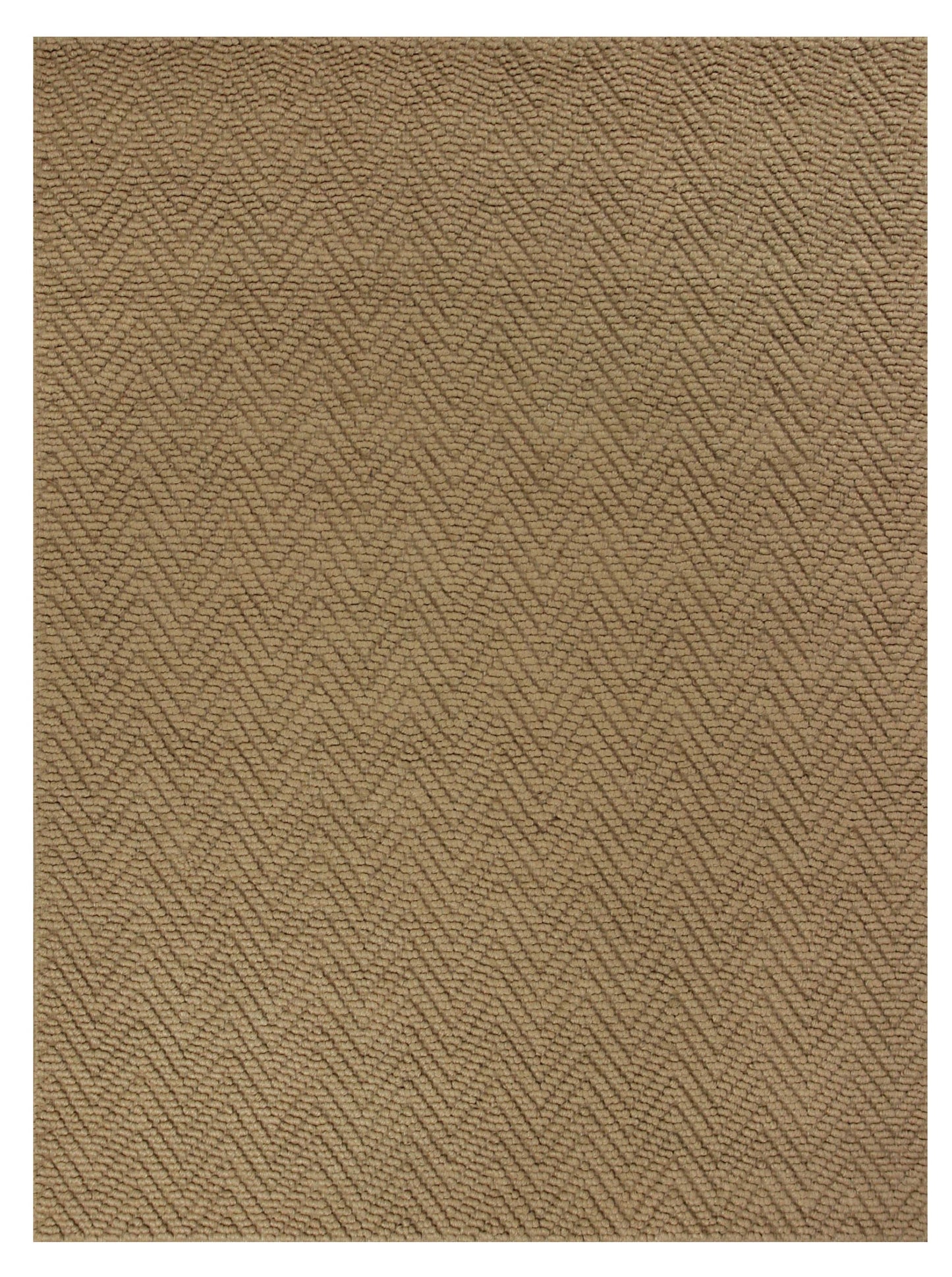 2' X 4' Natural Chevron Hand Woven Area Rug