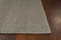 2' X 4' Gray Jute Chevron Hand Woven Area Rug
