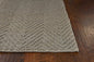 2' X 4' Gray Chevron Hand Woven Area Rug