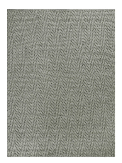 7' Gray Handmade Runner Rug