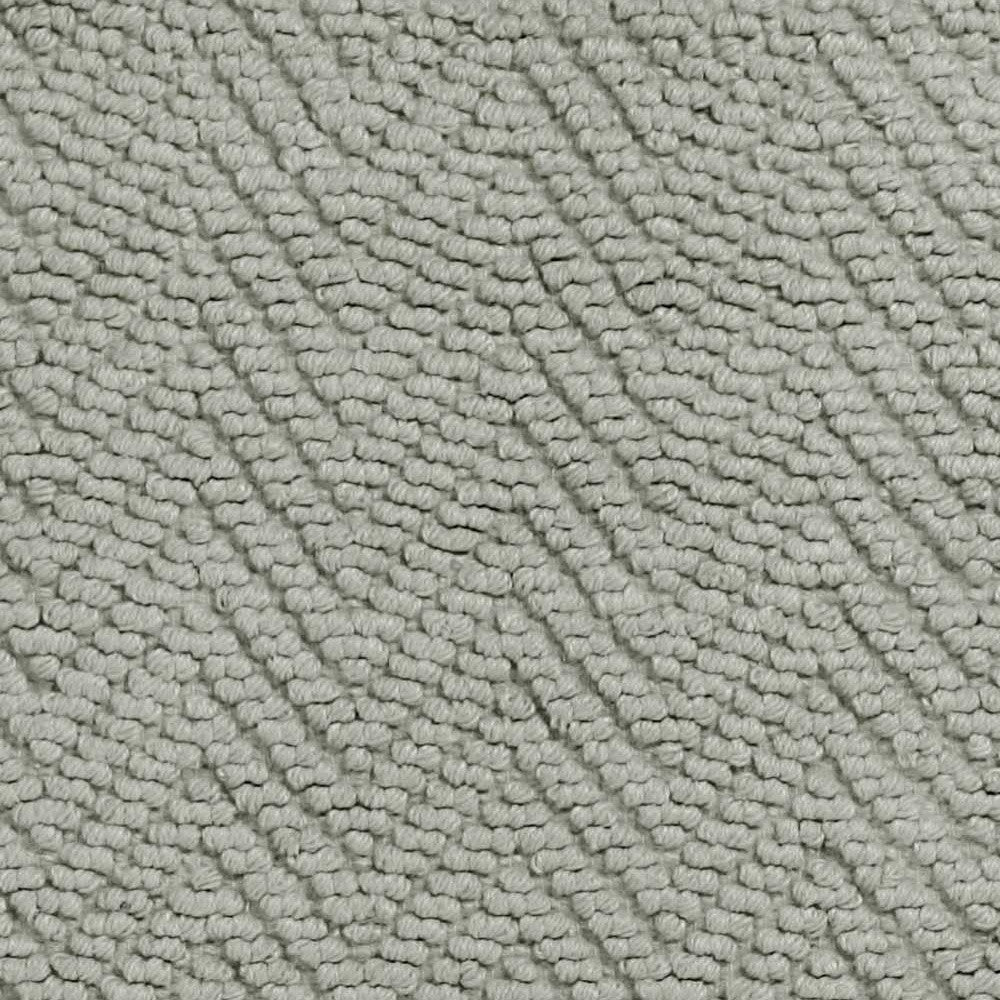 2' X 4' Gray Jute Chevron Hand Woven Area Rug