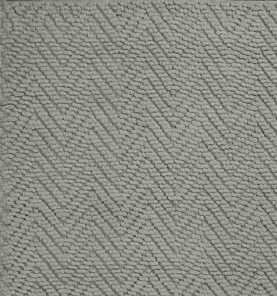2' X 4' Gray Jute Chevron Hand Woven Area Rug