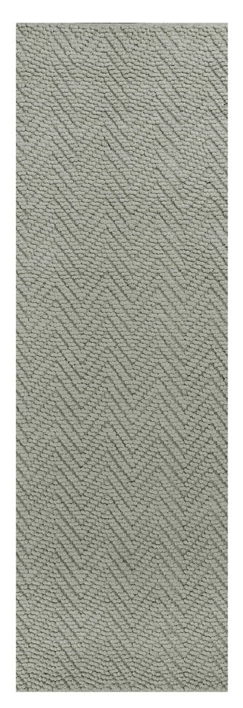 2' X 4' Gray Jute Chevron Hand Woven Area Rug