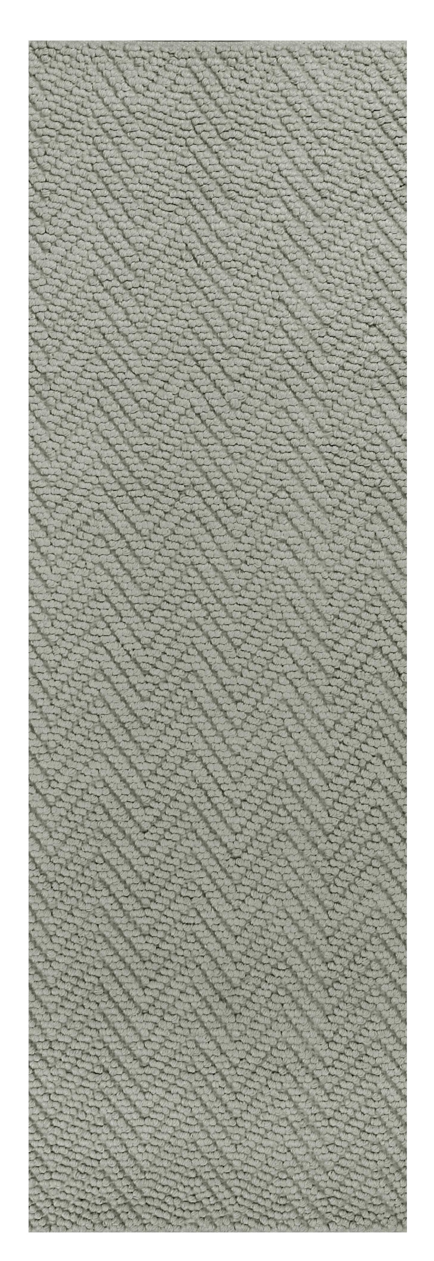 2' X 4' Gray Jute Chevron Hand Woven Area Rug
