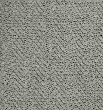 2' X 4' Gray Jute Chevron Hand Woven Area Rug