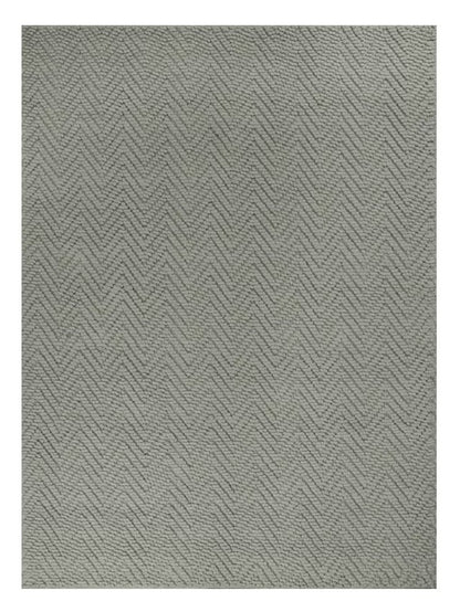 2' X 4' Gray Jute Chevron Hand Woven Area Rug