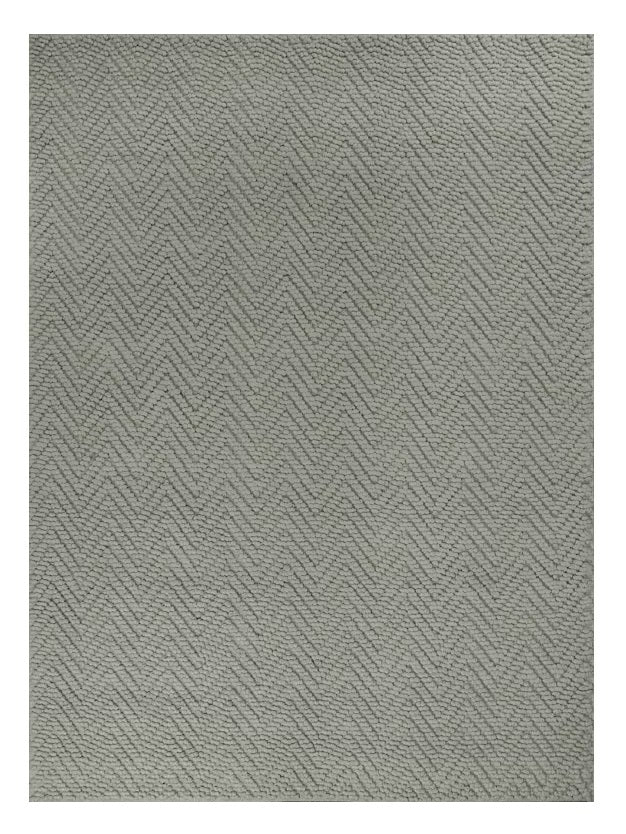 2' X 4' Gray Jute Chevron Hand Woven Area Rug