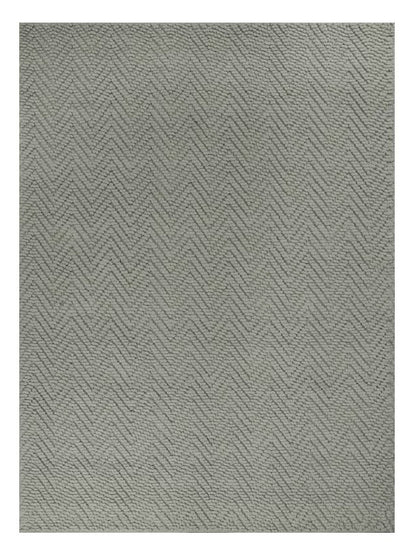 2' X 4' Gray Jute Chevron Hand Woven Area Rug