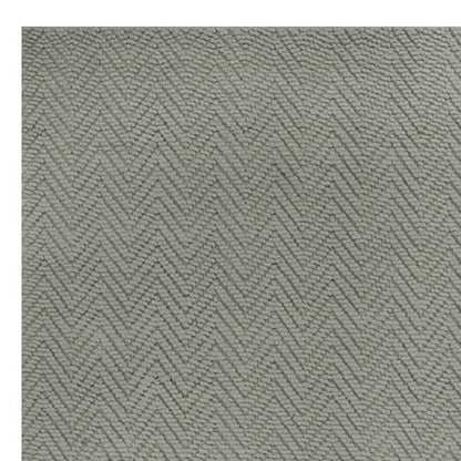 2' X 4' Gray Jute Chevron Hand Woven Area Rug