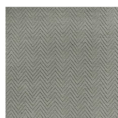 2' X 4' Gray Jute Chevron Hand Woven Area Rug