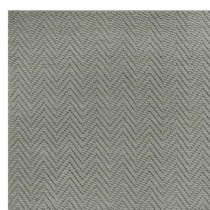 2' X 4' Gray Jute Chevron Hand Woven Area Rug