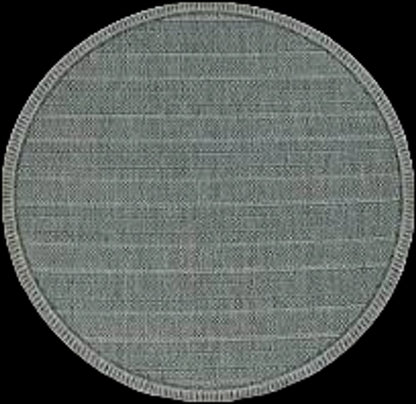 3' X 5' Teal Blue Geometric Indoor Outdoor Area Rug