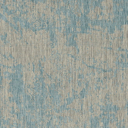 3' X 5' Teal Blue Abstract Indoor Outdoor Area Rug