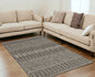 3' X 5' Charcoal Tribal Area Rug