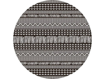 8' X 11' Charcoal Southwestern Indoor Outdoor Area Rug