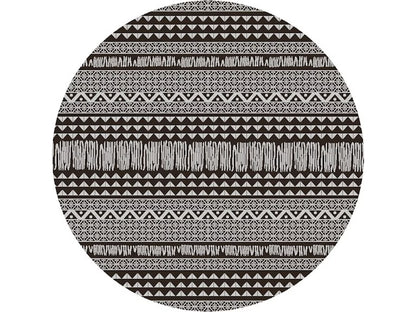 8' X 11' Charcoal Southwestern Indoor Outdoor Area Rug
