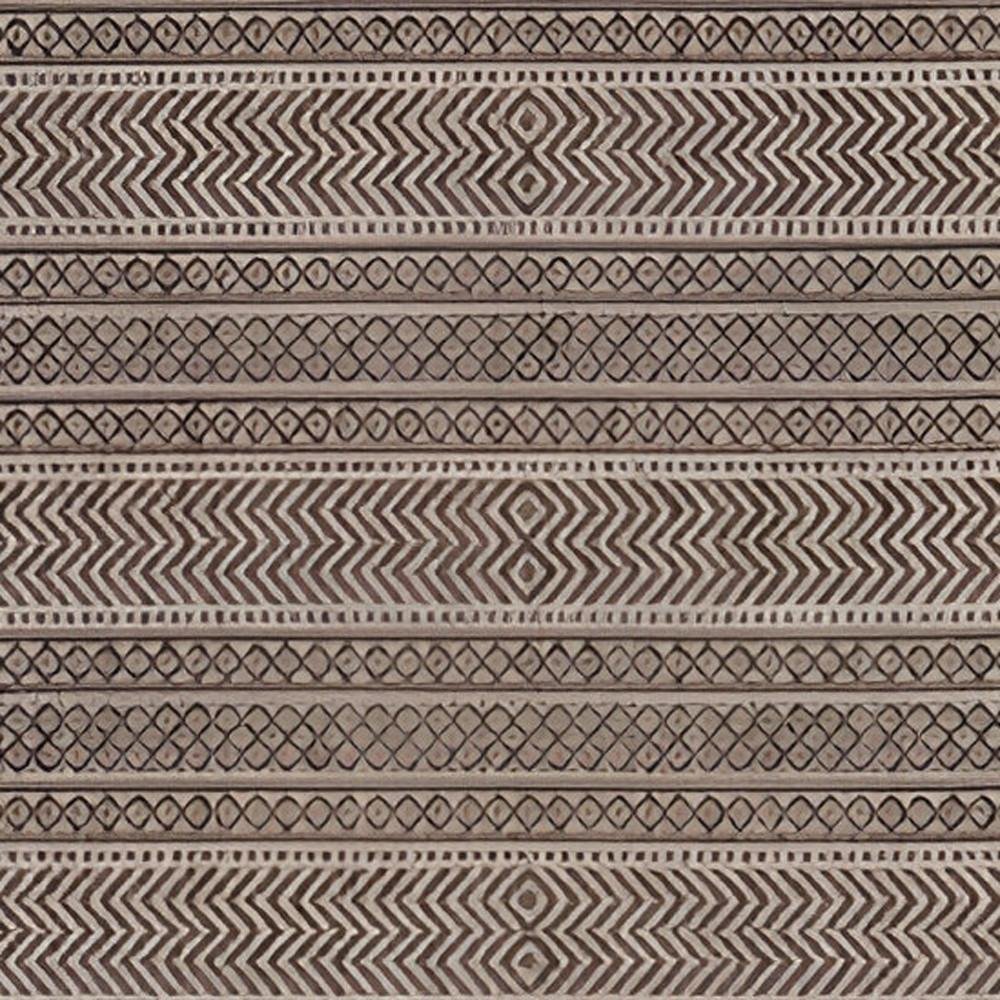 3' X 4' Brown Geometric Indoor Outdoor Area Rug