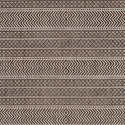 3' X 4' Brown Geometric Indoor Outdoor Area Rug
