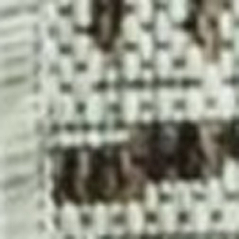 8' X 11' Brown And Ivory Geometric Area Rug