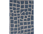8' Blue And Gray Abstract Indoor Outdoor Area Rug