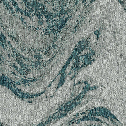 3' X 5' Gray Abstract Indoor Outdoor Area Rug