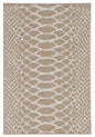 8' X 8' Ivory Abstract Indoor Outdoor Area Rug