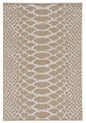 8' X 11' Ivory Abstract Indoor Outdoor Area Rug