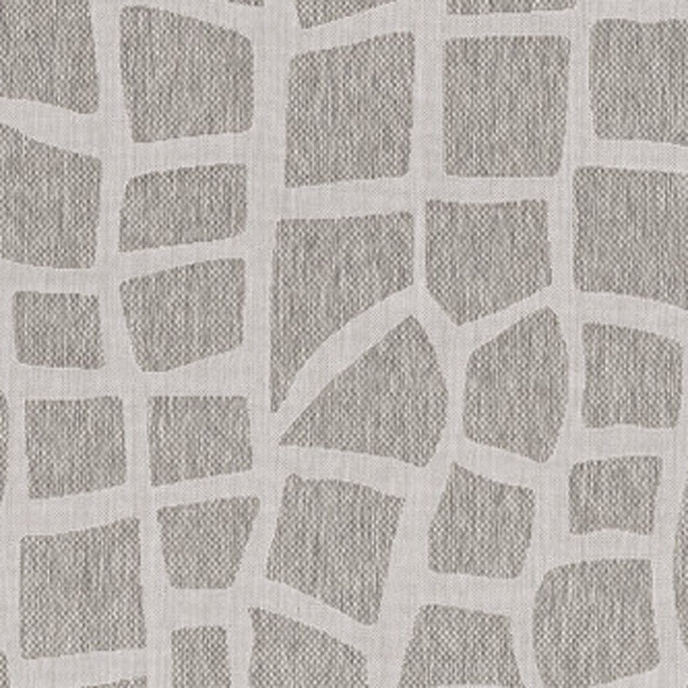 8' X 11' Gray And Ivory Cobblestone Area Rug