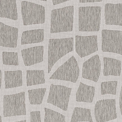 8' X 11' Gray And Ivory Cobblestone Area Rug