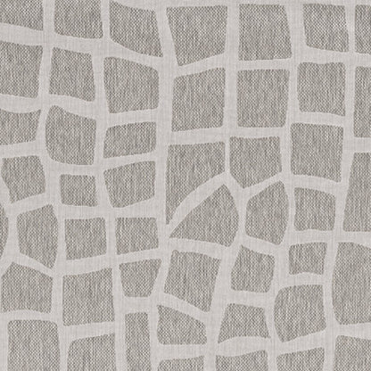 3' X 4' Gray and Ivory Cobblestone Area Rug