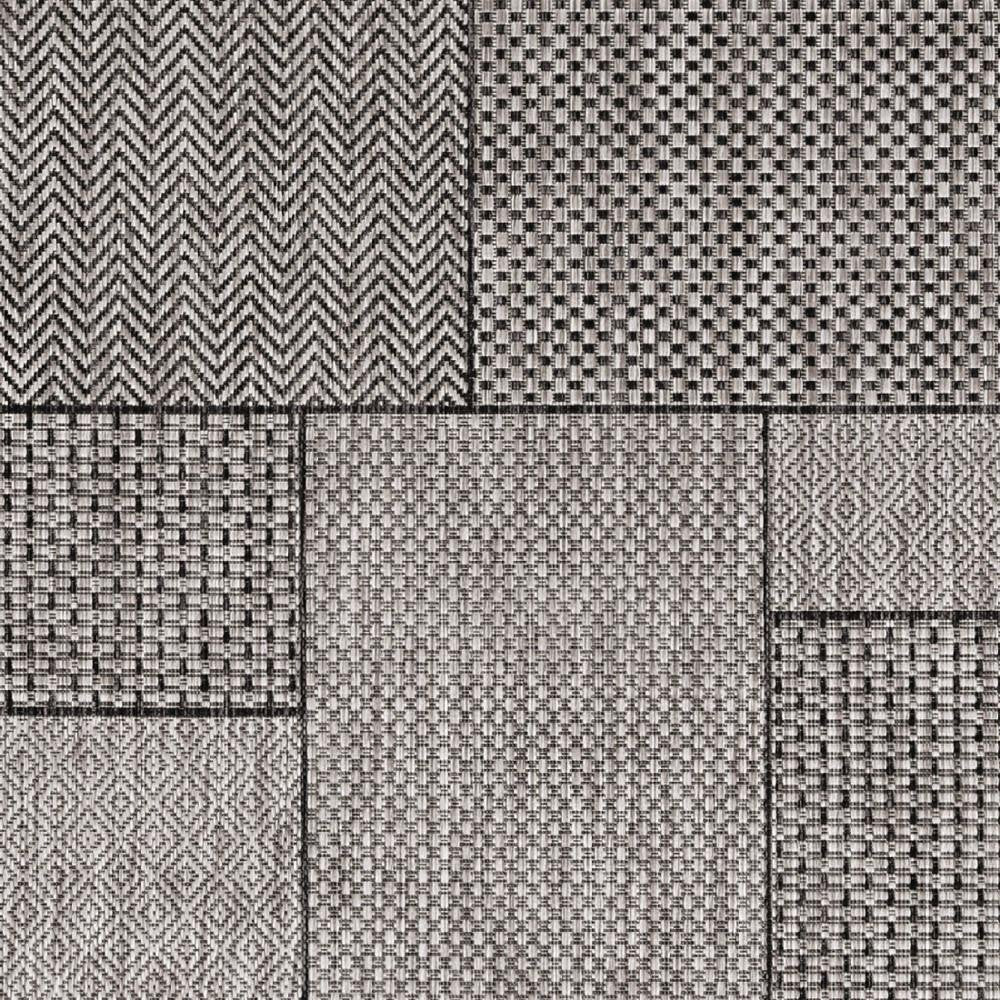 3' X 5' Gray Abstract Indoor Outdoor Area Rug