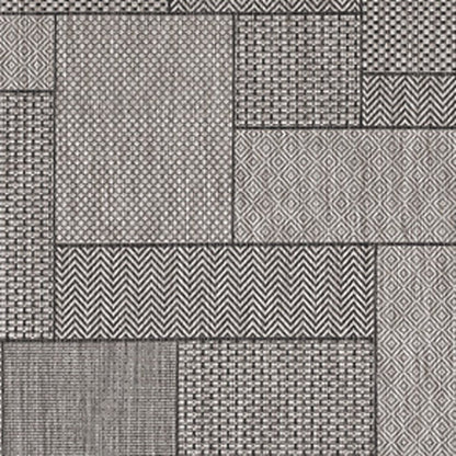 3' X 4' Gray Southwestern Indoor Outdoor Area Rug