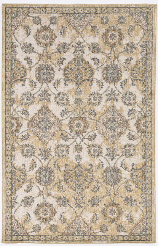 63 X 91 Ivory  Sand Wool Rug