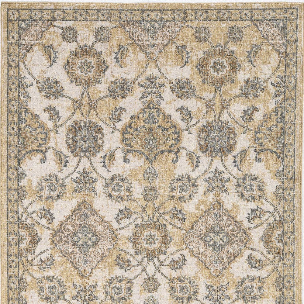 63 X 91 Ivory  Sand Wool Rug