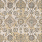 3' X 5' Ivory Beige And Gray Wool Floral Medallion Area Rug