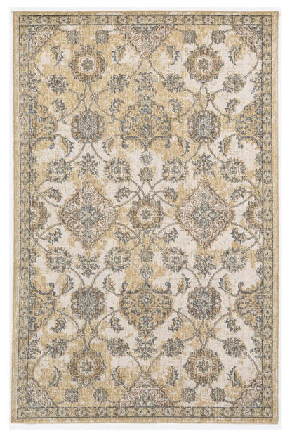 63 X 91 Ivory  Sand Wool Rug