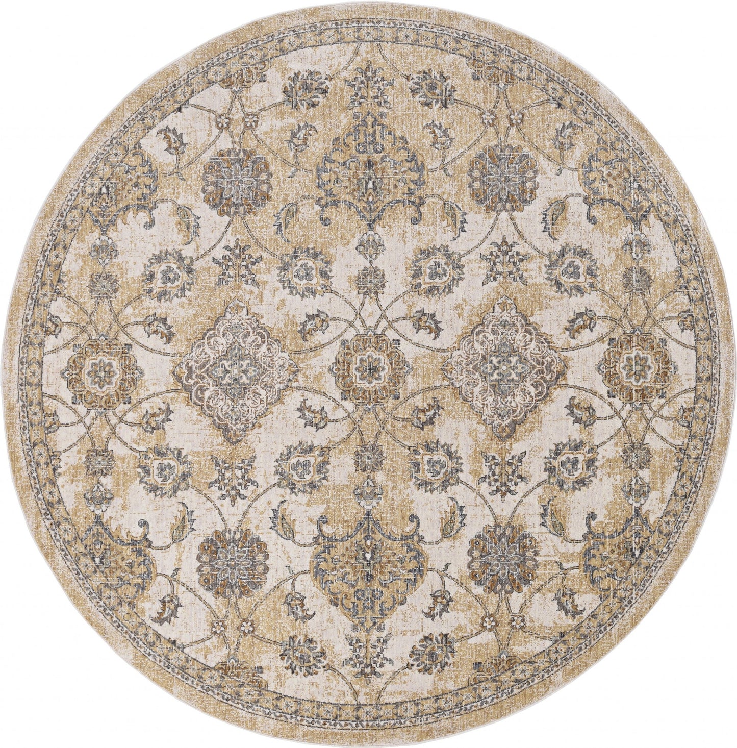 63 X 91 Ivory  Sand Wool Rug