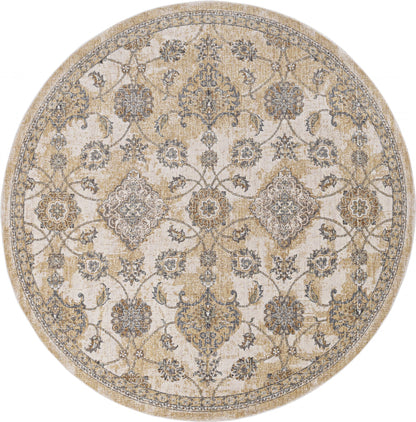 63 X 91 Ivory  Sand Wool Rug