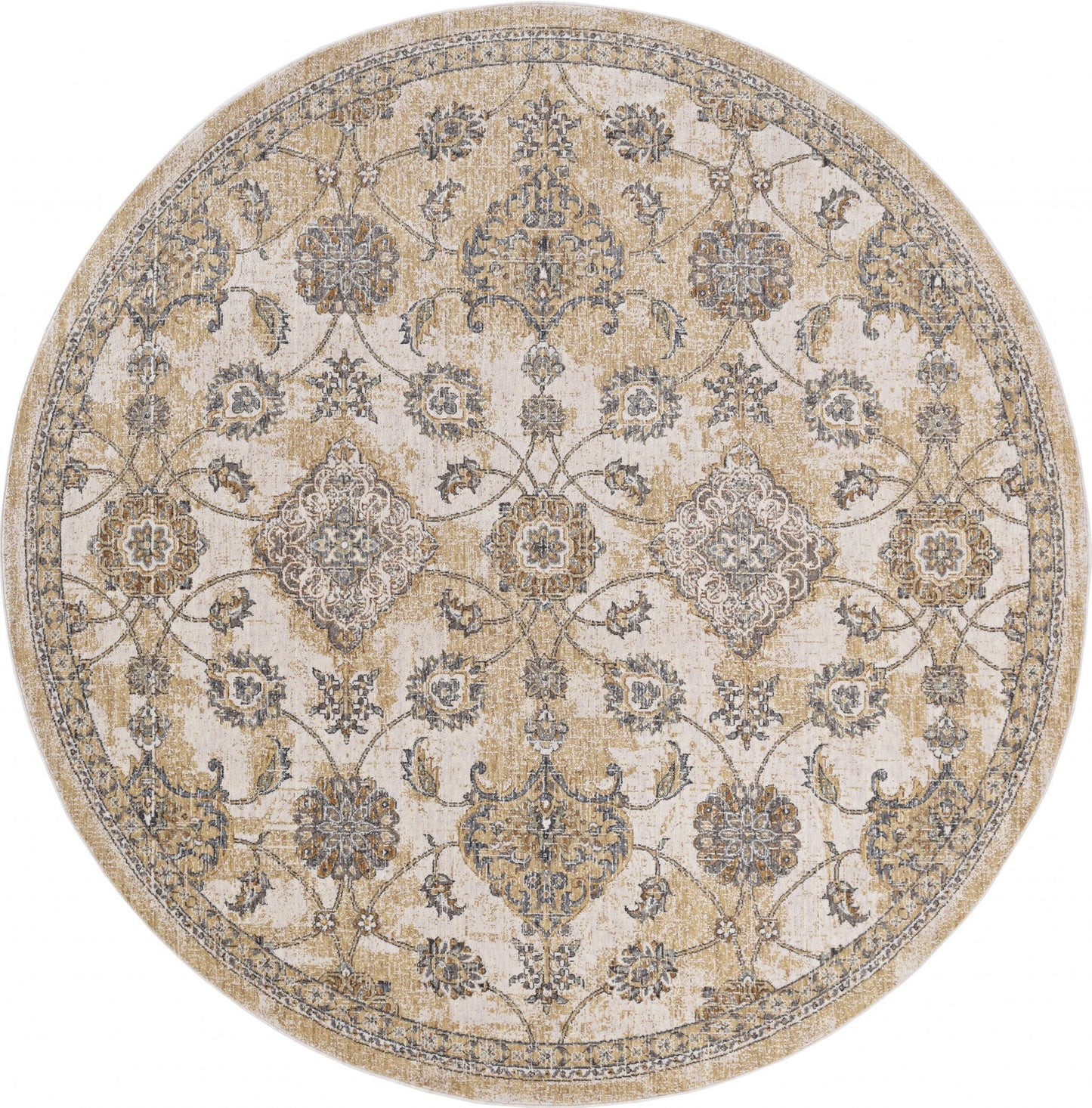 63 X 91 Ivory  Sand Wool Rug