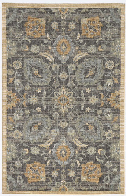 91 X 130 Taupe Wool Rug