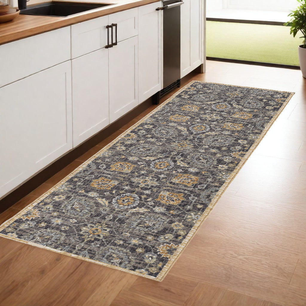 91 X 130 Taupe Wool Rug