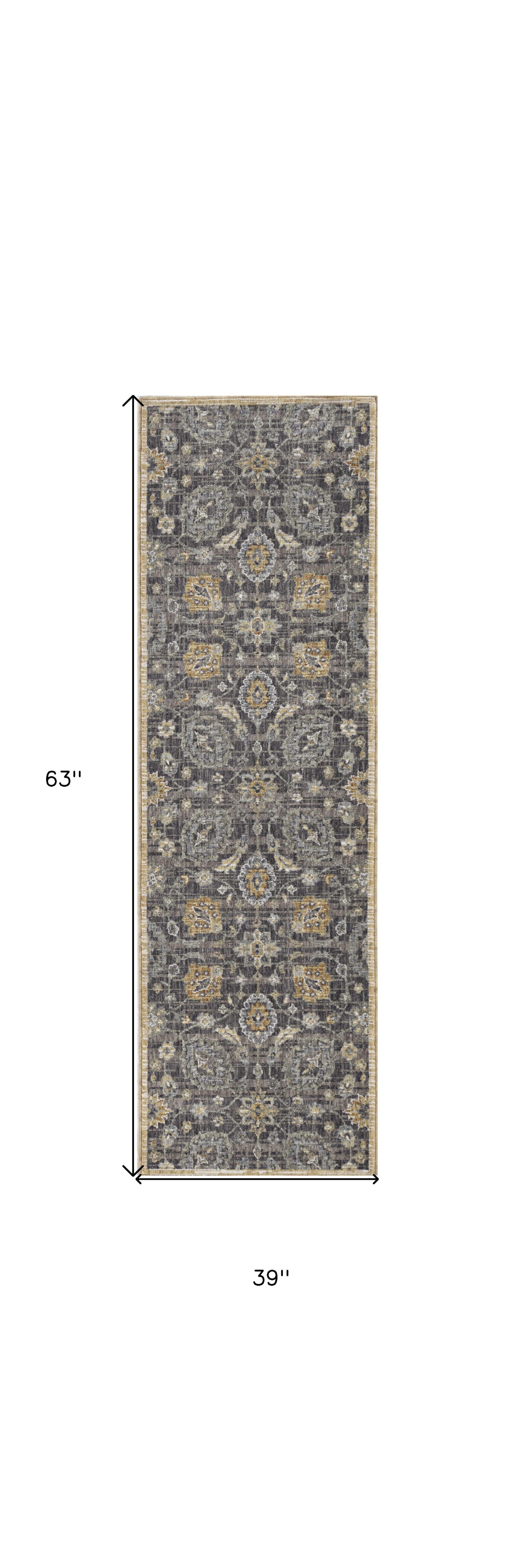 91 X 130 Taupe Wool Rug