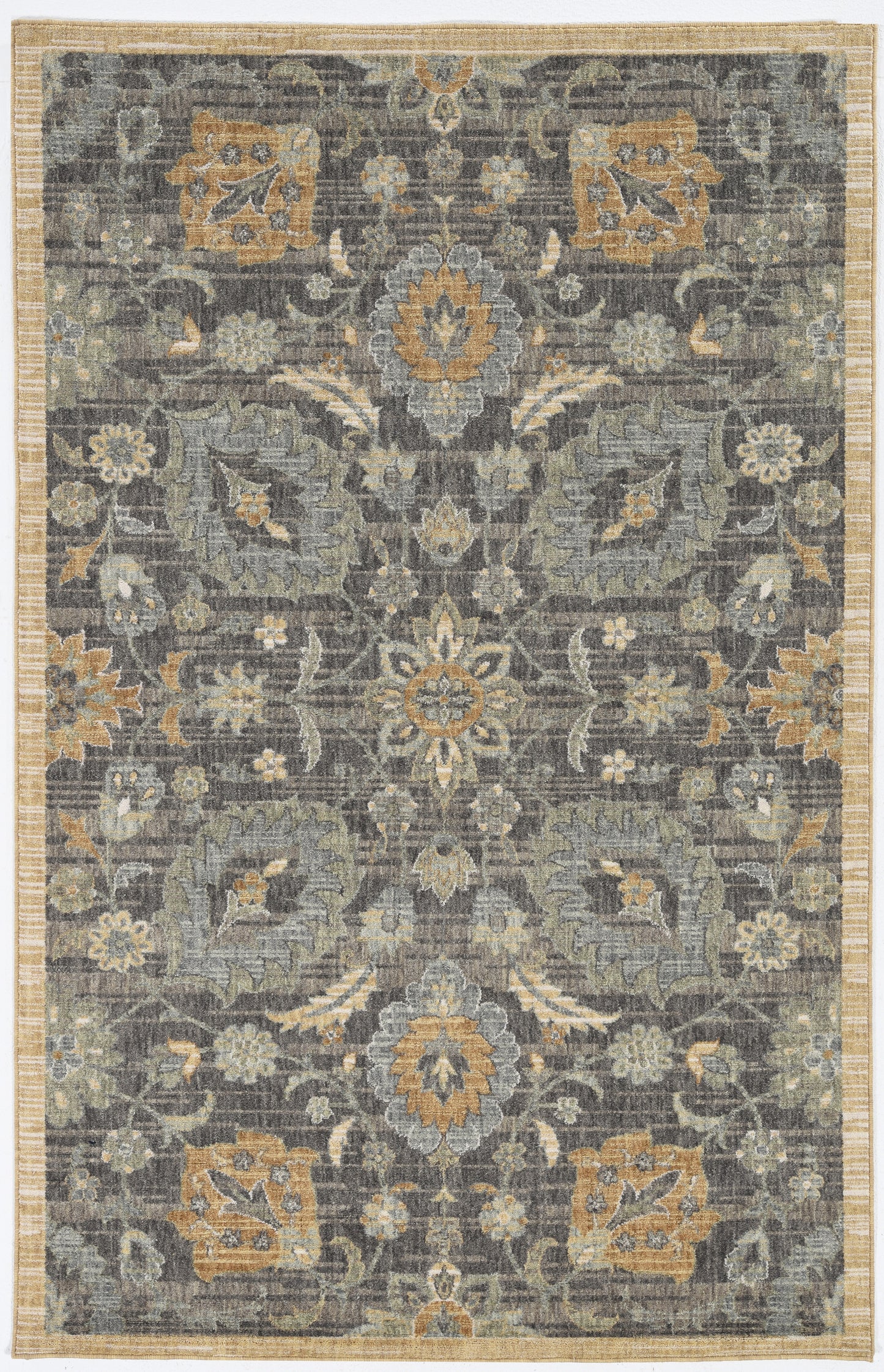 91 X 130 Taupe Wool Rug