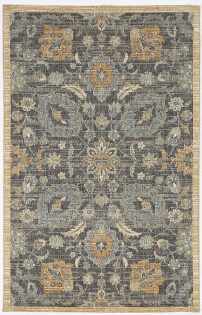 91 X 130 Taupe Wool Rug