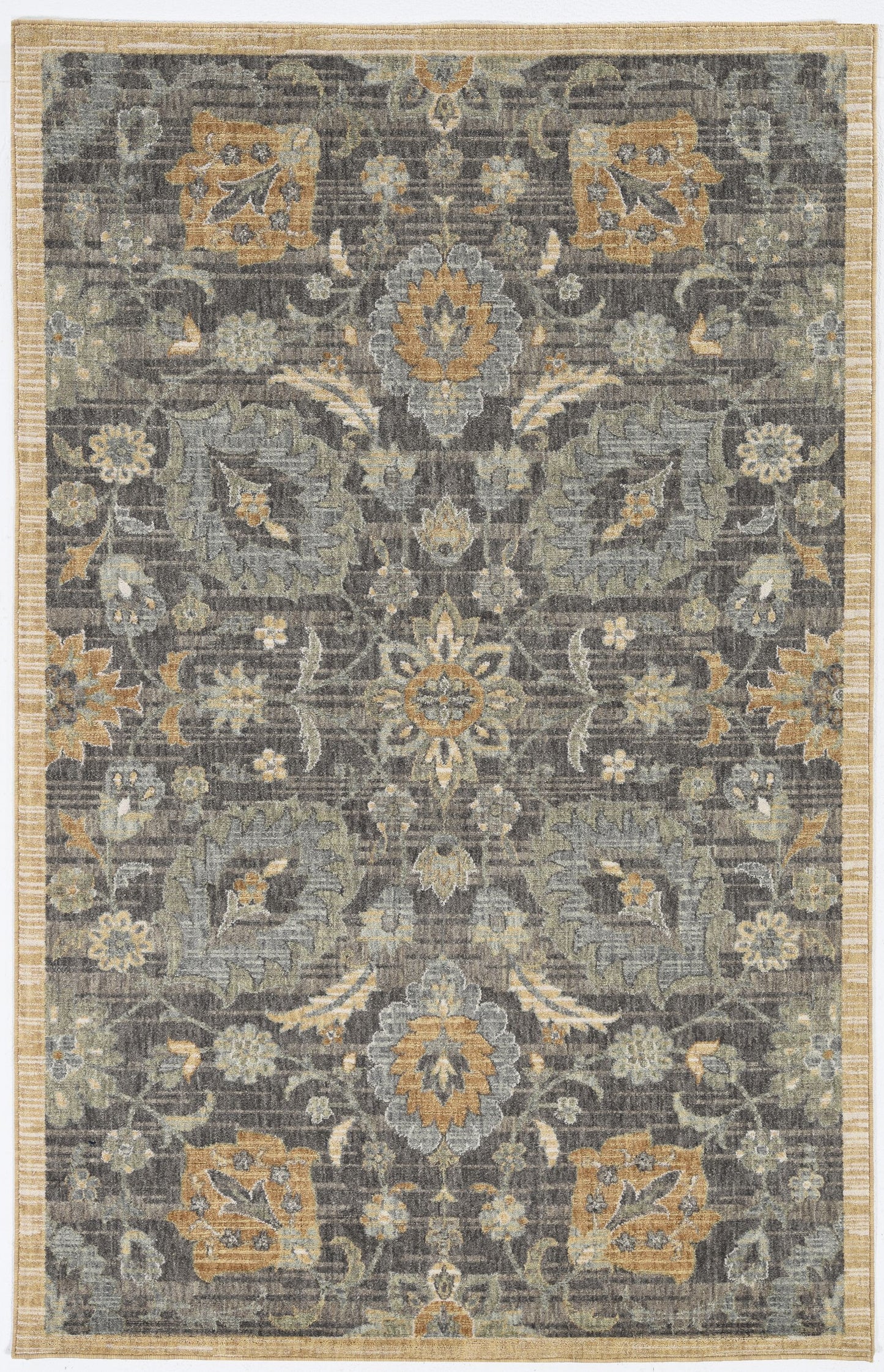 91 X 130 Taupe Wool Rug