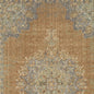 5' X 7' Brown And Gray Wool Medallion Area Rug